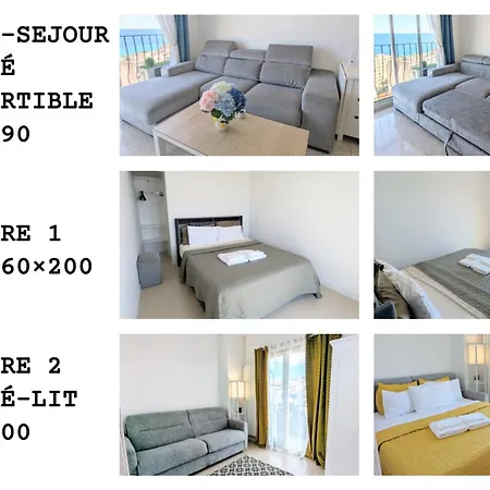 Sea-azur Panorama Fabron Lejlighed